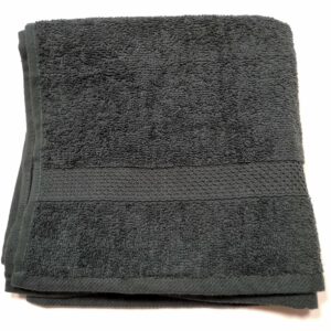 Handtuch schwarz 50x100cm mit Namenstick oder Monogramm